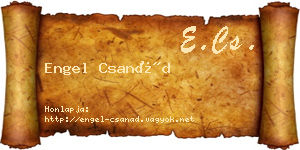 Engel Csanád névjegykártya
