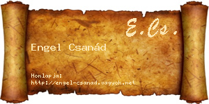 Engel Csanád névjegykártya